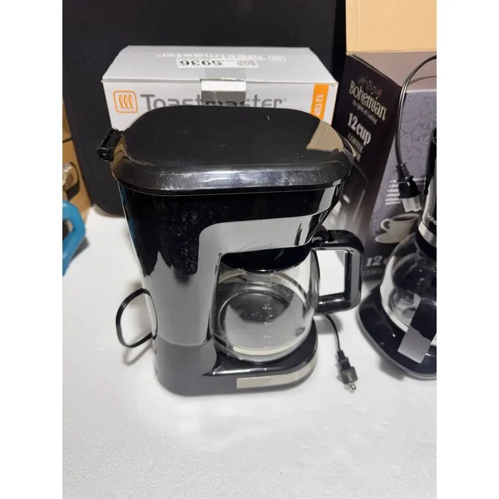 Coffee Maker Bundle 3pcs Toastmaster Bohemian Farmivorths Used Set of 3